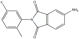 5-amino-2-(5-fluoro-2-methylphenyl)-2,3-dihydro-1H-isoindole-1,3-dione Struktur