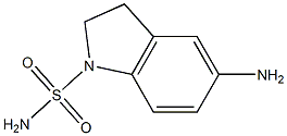 5-amino-2,3-dihydro-1H-indole-1-sulfonamide Struktur