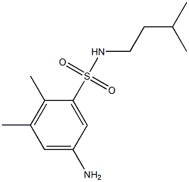 5-amino-2,3-dimethyl-N-(3-methylbutyl)benzene-1-sulfonamide Struktur