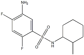 5-amino-2,4-difluoro-N-(2-methylcyclohexyl)benzene-1-sulfonamide Struktur