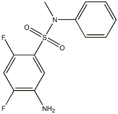 5-amino-2,4-difluoro-N-methyl-N-phenylbenzene-1-sulfonamide Struktur