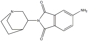 5-amino-2-{1-azabicyclo[2.2.2]octan-3-yl}-2,3-dihydro-1H-isoindole-1,3-dione Struktur