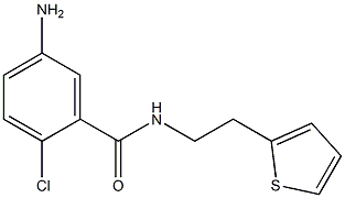 5-amino-2-chloro-N-(2-thien-2-ylethyl)benzamide Struktur