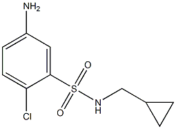 5-amino-2-chloro-N-(cyclopropylmethyl)benzene-1-sulfonamide Struktur