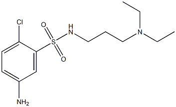 5-amino-2-chloro-N-[3-(diethylamino)propyl]benzene-1-sulfonamide Struktur