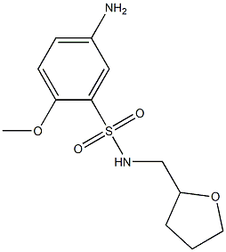 5-amino-2-methoxy-N-(oxolan-2-ylmethyl)benzene-1-sulfonamide Struktur