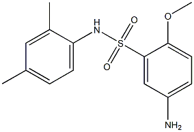 5-amino-N-(2,4-dimethylphenyl)-2-methoxybenzene-1-sulfonamide Struktur