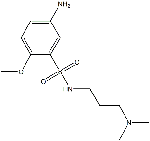 5-amino-N-[3-(dimethylamino)propyl]-2-methoxybenzene-1-sulfonamide Struktur