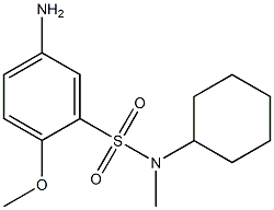 5-amino-N-cyclohexyl-2-methoxy-N-methylbenzene-1-sulfonamide Struktur