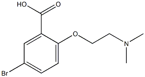 5-bromo-2-[2-(dimethylamino)ethoxy]benzoic acid Struktur