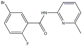 5-bromo-2-fluoro-N-(6-methylpyridin-2-yl)benzamide Struktur