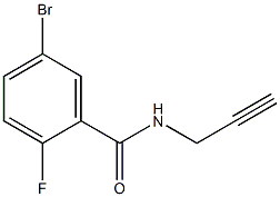 5-bromo-2-fluoro-N-prop-2-ynylbenzamide Struktur