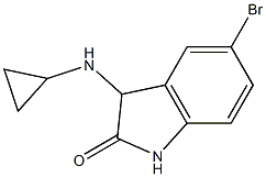 5-bromo-3-(cyclopropylamino)-1,3-dihydro-2H-indol-2-one Struktur