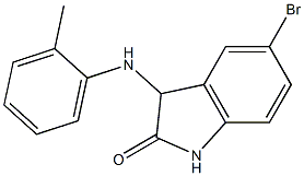 5-bromo-3-[(2-methylphenyl)amino]-2,3-dihydro-1H-indol-2-one Struktur