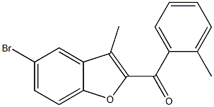 5-bromo-3-methyl-2-[(2-methylphenyl)carbonyl]-1-benzofuran Struktur