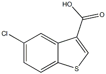 5-chloro-1-benzothiophene-3-carboxylic acid Struktur