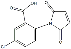 5-chloro-2-(2,5-dioxo-2,5-dihydro-1H-pyrrol-1-yl)benzoic acid Struktur