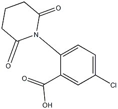 5-chloro-2-(2,6-dioxopiperidin-1-yl)benzoic acid Struktur