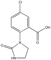 5-chloro-2-(2-oxoimidazolidin-1-yl)benzoic acid Struktur