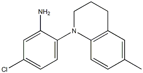 5-chloro-2-(6-methyl-1,2,3,4-tetrahydroquinolin-1-yl)aniline Struktur