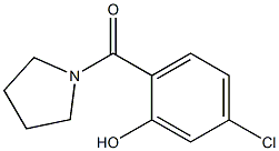 5-chloro-2-(pyrrolidin-1-ylcarbonyl)phenol Struktur