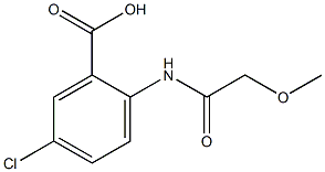 5-chloro-2-[(methoxyacetyl)amino]benzoic acid Struktur