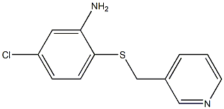 5-chloro-2-[(pyridin-3-ylmethyl)sulfanyl]aniline Struktur