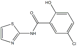 5-chloro-2-hydroxy-N-(1,3-thiazol-2-yl)benzamide Struktur