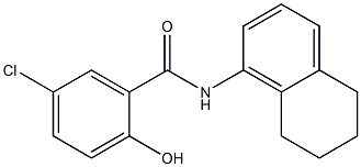 5-chloro-2-hydroxy-N-(5,6,7,8-tetrahydronaphthalen-1-yl)benzamide Struktur