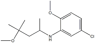 5-chloro-2-methoxy-N-(4-methoxy-4-methylpentan-2-yl)aniline Struktur