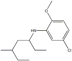 5-chloro-2-methoxy-N-(5-methylheptan-3-yl)aniline Struktur