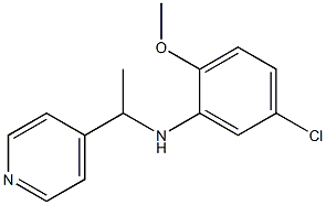 5-chloro-2-methoxy-N-[1-(pyridin-4-yl)ethyl]aniline Struktur