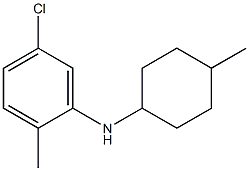 5-chloro-2-methyl-N-(4-methylcyclohexyl)aniline Struktur