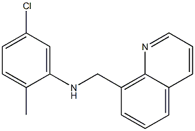 5-chloro-2-methyl-N-(quinolin-8-ylmethyl)aniline Struktur