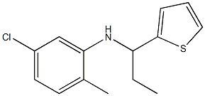 5-chloro-2-methyl-N-[1-(thiophen-2-yl)propyl]aniline Struktur