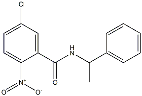 5-chloro-2-nitro-N-(1-phenylethyl)benzamide Struktur