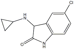 5-chloro-3-(cyclopropylamino)-1,3-dihydro-2H-indol-2-one Struktur