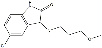 5-chloro-3-[(3-methoxypropyl)amino]-2,3-dihydro-1H-indol-2-one Struktur