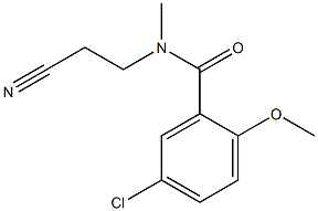 5-chloro-N-(2-cyanoethyl)-2-methoxy-N-methylbenzamide Struktur