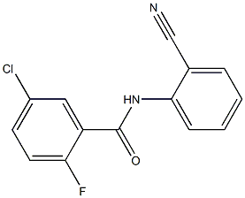 5-chloro-N-(2-cyanophenyl)-2-fluorobenzamide Struktur