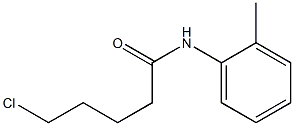 5-chloro-N-(2-methylphenyl)pentanamide Struktur