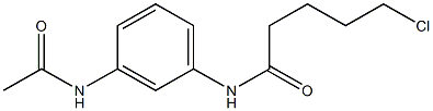 5-chloro-N-(3-acetamidophenyl)pentanamide Struktur