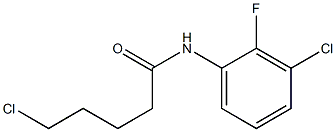 5-chloro-N-(3-chloro-2-fluorophenyl)pentanamide Struktur