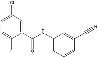 5-chloro-N-(3-cyanophenyl)-2-fluorobenzamide Struktur