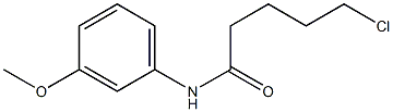 5-chloro-N-(3-methoxyphenyl)pentanamide Struktur