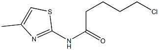 5-chloro-N-(4-methyl-1,3-thiazol-2-yl)pentanamide Struktur