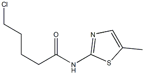 5-chloro-N-(5-methyl-1,3-thiazol-2-yl)pentanamide Struktur