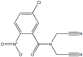 5-chloro-N,N-bis(cyanomethyl)-2-nitrobenzamide Struktur