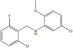 5-chloro-N-[(2-chloro-6-fluorophenyl)methyl]-2-methoxyaniline Struktur