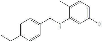 5-chloro-N-[(4-ethylphenyl)methyl]-2-methylaniline Struktur